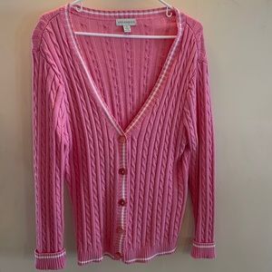 Appleseed’s pink cardigan
